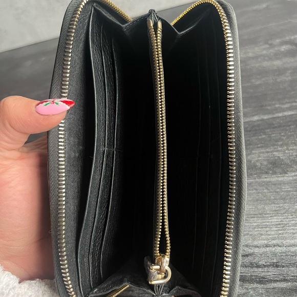 Prada saffiano black leather continental wallet GUC with dustbag - Picture 6 of 8